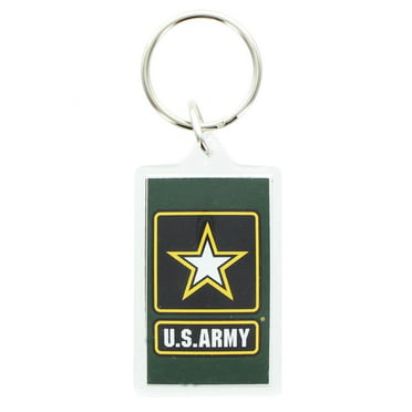 Rush Industries US Army Keychain United States Army Embroidered Key Chains Military Products for Men Women Teens Christmas Holidays Birthdays Veterans Day 